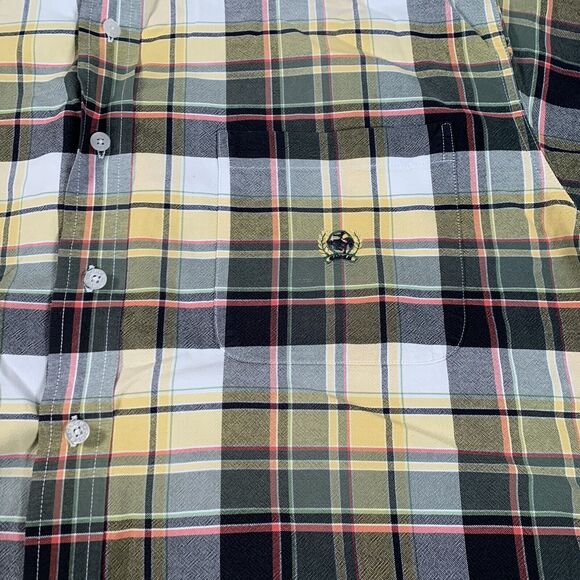 Cinch Shirt Mens Large‎ Yellow Gray Plaid Button Up Western Rodeo Outdoor - Picture 2 of 5